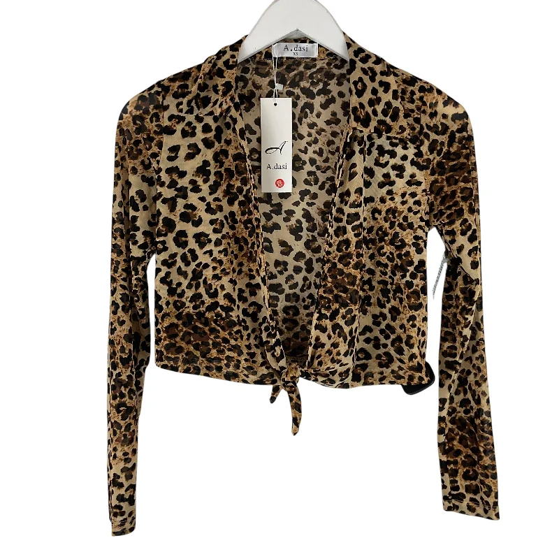 Top Long Sleeve By Clothes Mentor In Animal Print, Size: Xs