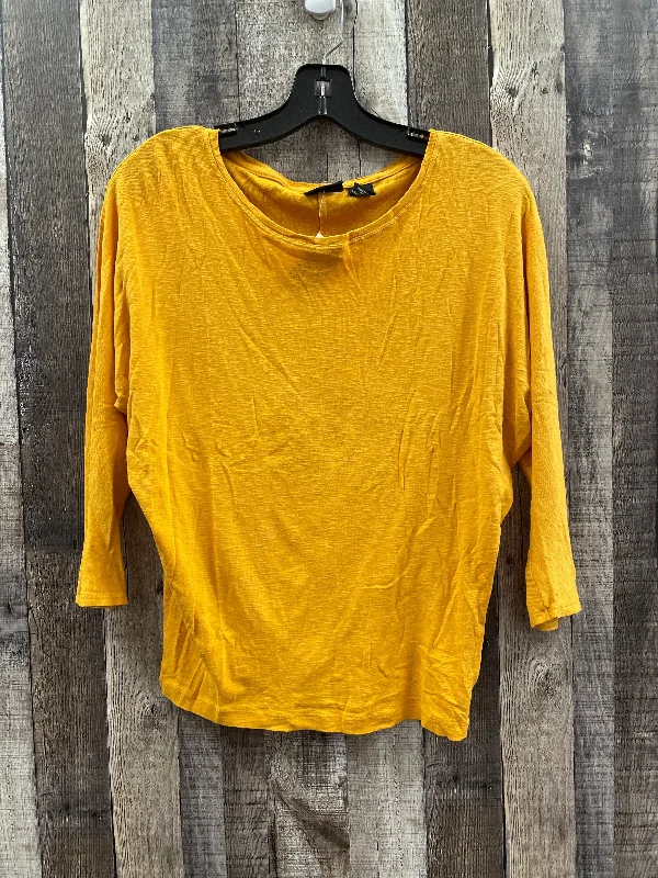 Top Long Sleeve By Rachel Zoe In Yellow, Size: Xs