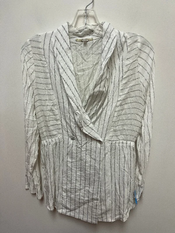 Tunic Long Sleeve By Clothes Mentor In Striped Pattern, Size: S