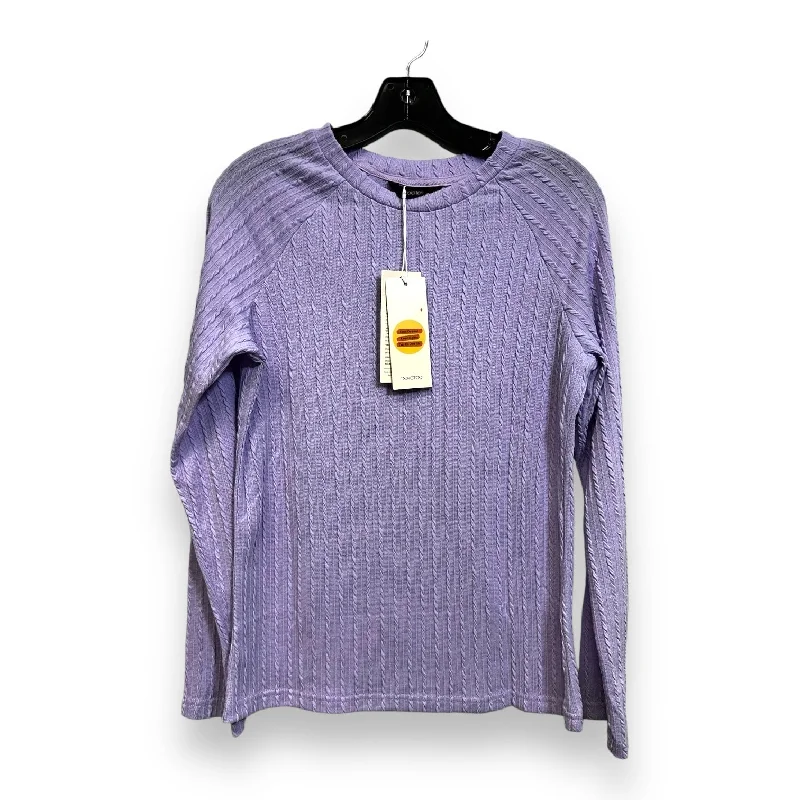 Top Long Sleeve By Cmf In Purple, Size: S