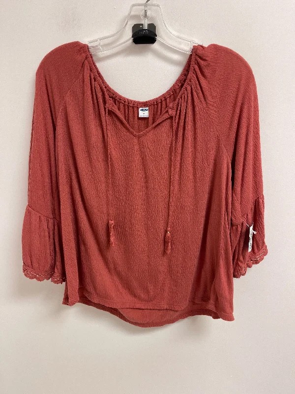 Top Long Sleeve By Old Navy In Pink, Size: Xs