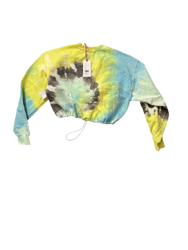 Top Long Sleeve Basic By Urban Outfitters In Tie Dye Print, Size: L