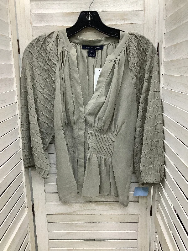 Top Long Sleeve By French Connection In Grey, Size: Xs