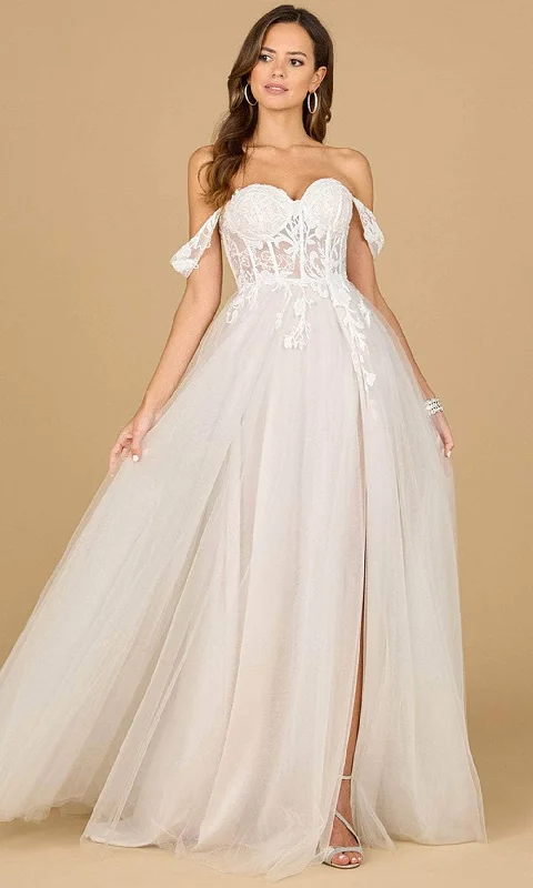 Lara Dresses 51114 - Off-Shoulder Wedding Gown