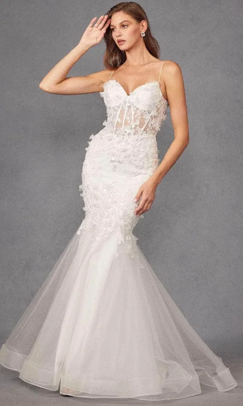 Juliet Dresses JT2469KW - Embroidered Mermaid Wedding Dress