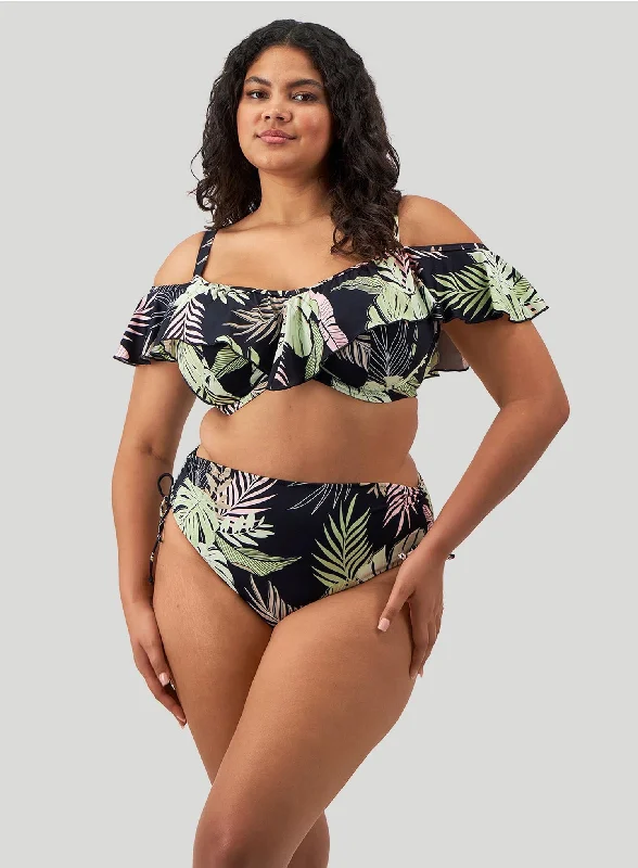 Elomi Swim: Tropical Retreat Adjustable Bikini Black