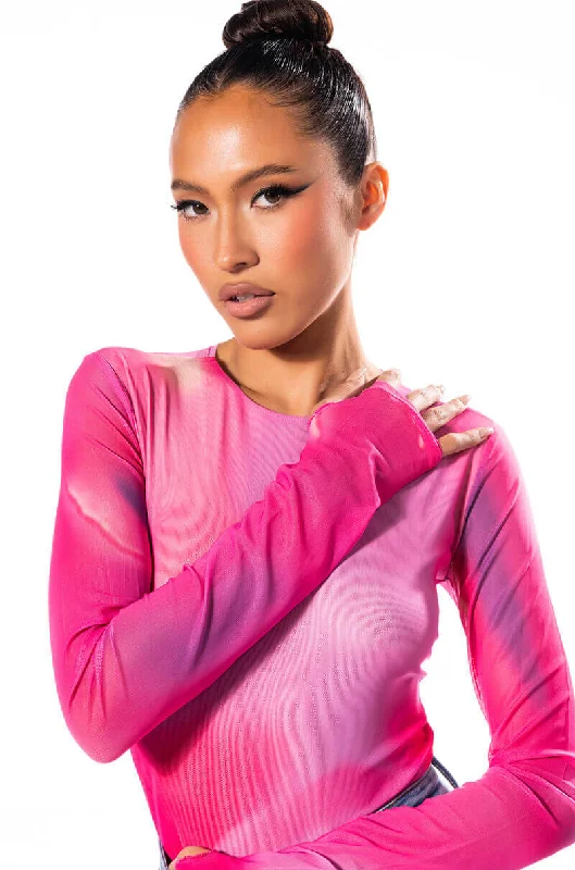 IRIS LONG SLEEVE MESH BODYSUIT