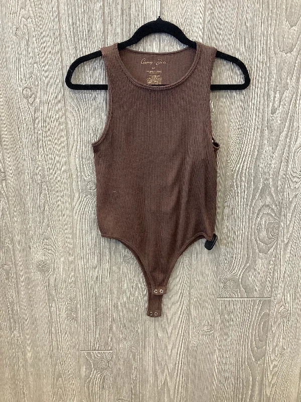 Bodysuit By Clothes Mentor In Brown, Size: S