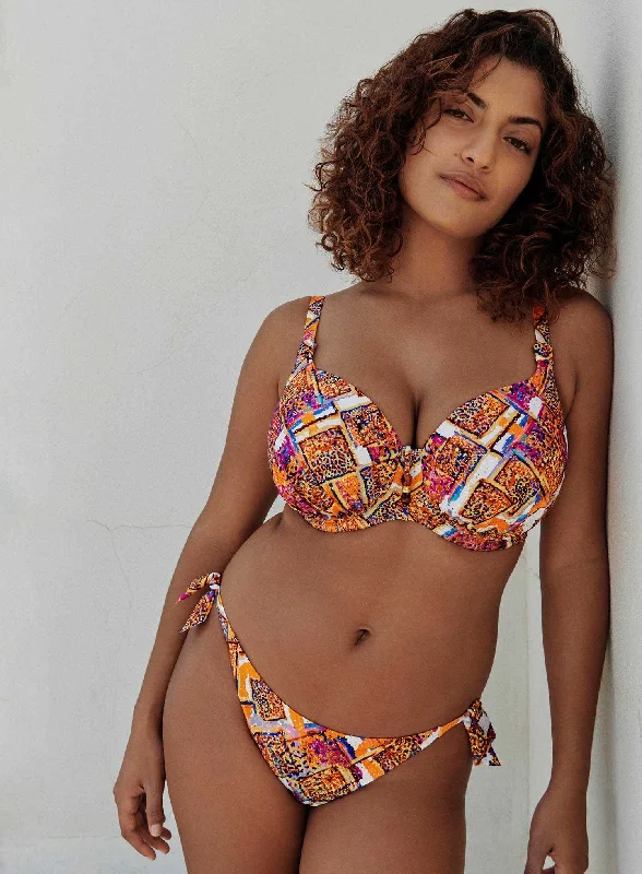 PrimaDonna Swimwear: Navalato Padded Heart Shape Bikini Top Summer Sunset