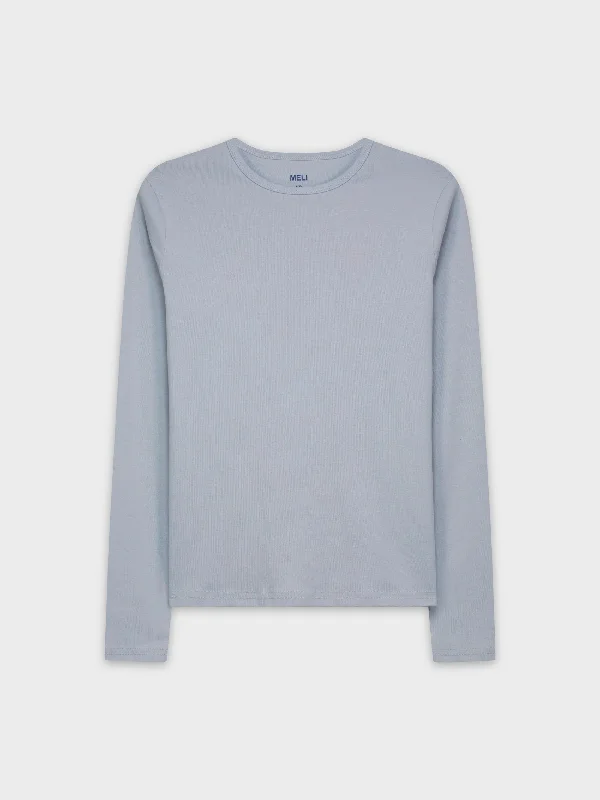 CLASSIC TEE LONG SLEEVE-LIGHT BLUE