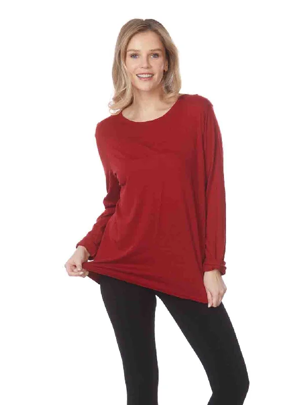 Tianello TENCEL™  Knit Long Sleeve "MASHA" Tee Shirt