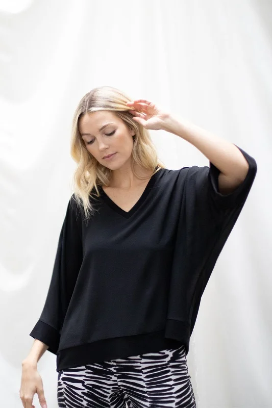 Whisper Double Layer Top | Black