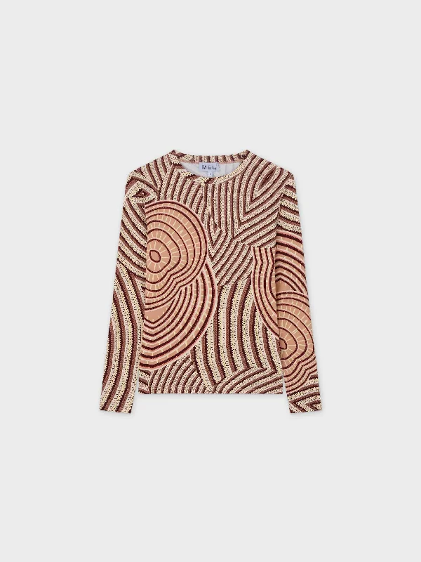 Printed Modal Tee-Spirogeo