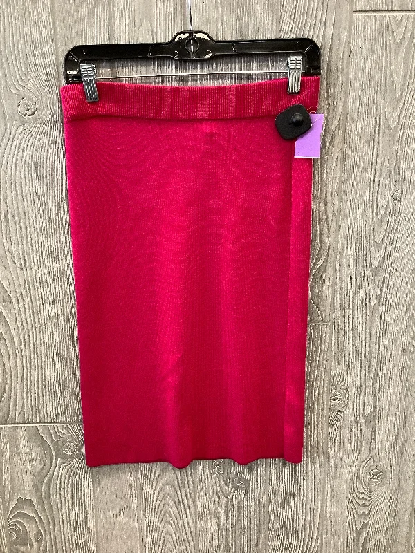 Skirt Midi By Banana Republic In Red, Size: Xs