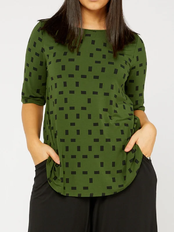 TANI MOSS ELBOW SWING TEE