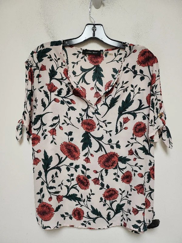 Top Short Sleeve By Ivanka Trump In Floral Print, Size: S