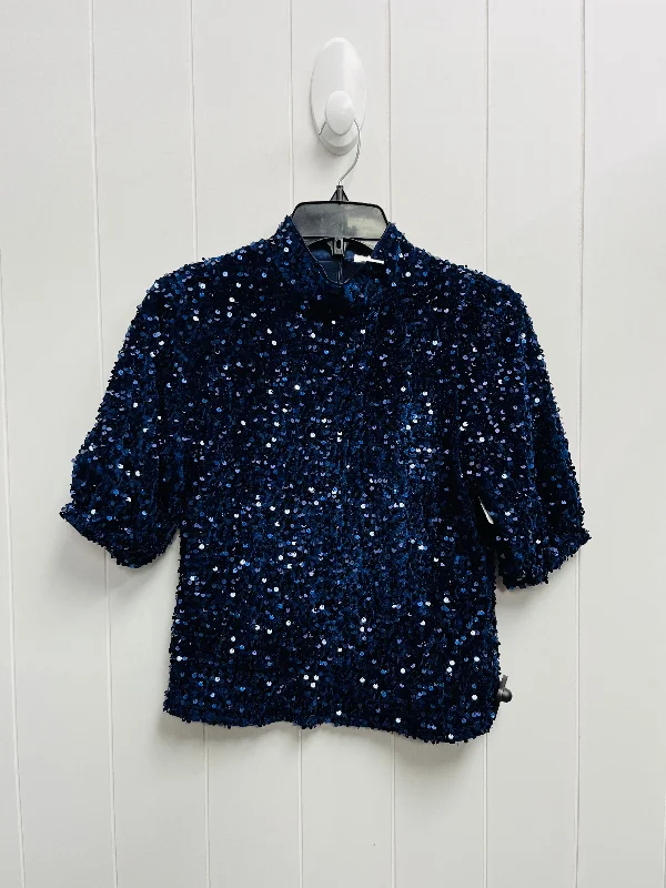 Top Short Sleeve By Nanette By Nanette Lepore In Navy, Size: S