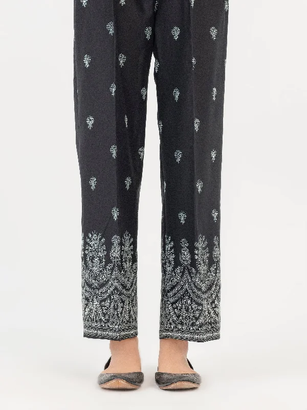 Cambric Trouser-Emboss Print (Pret)