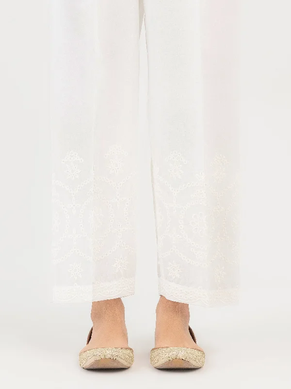 Cambric Trouser-Embroidered (Pret)