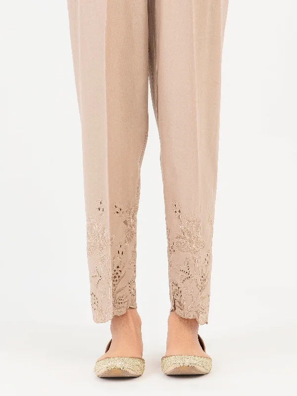 Cambric Trouser-Embroidered (Pret)