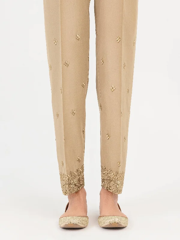 Cambric Trouser-Embroidered (Pret)