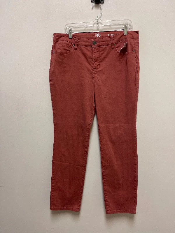 Pants Cropped By New Directions In Pink, Size: 14