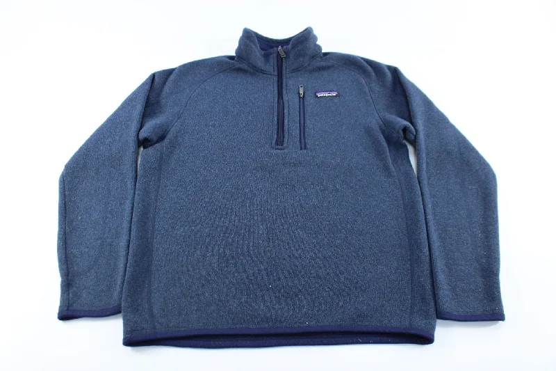 Patagonia Logo Patch Navy Blue Pullover Jacket