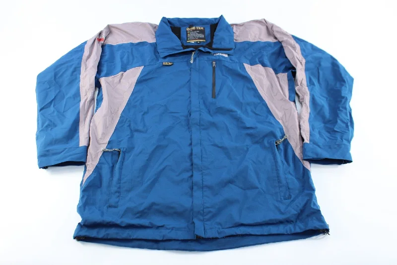 The North Face Embroidered Logo Blue & Grey Goretex Jacket