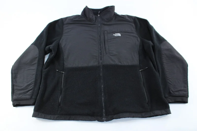 Women's The North Face Embroidered Logo Black Zip Up Jacket