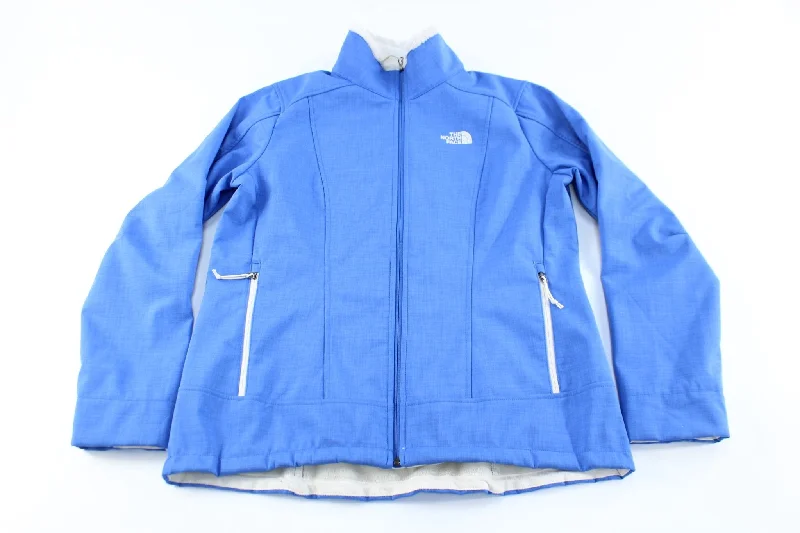 Women's The North Face Embroidered Logo Blue Zip Up Jacket