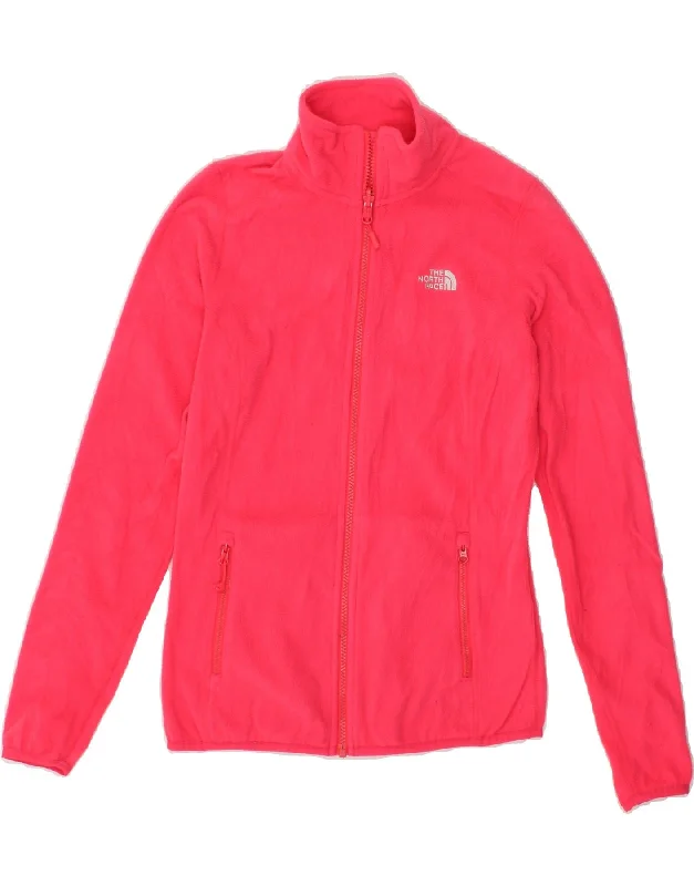 THE NORTH FACE Womens Fleece Jacket UK 10 Small Pink Polyester