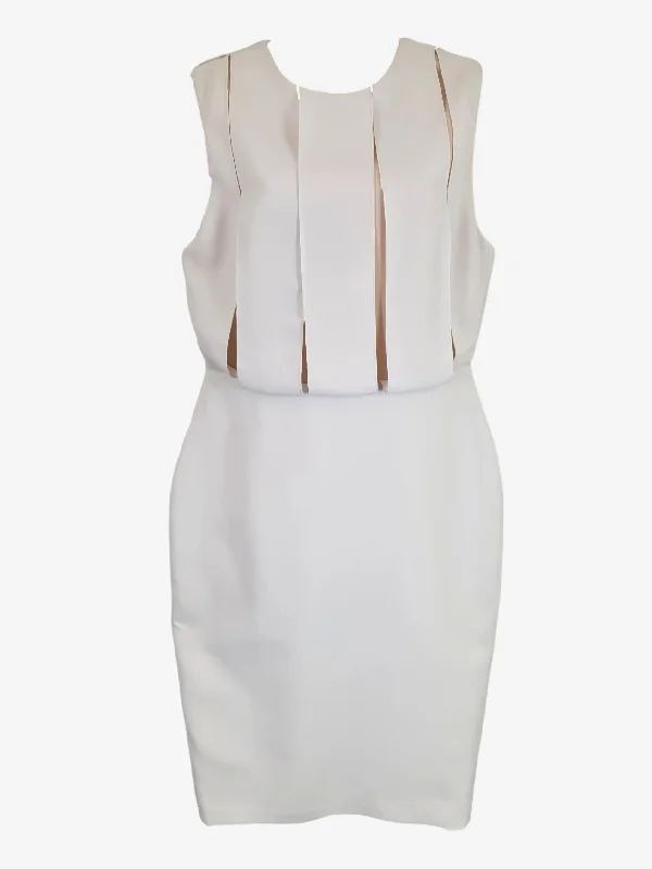 Camilla and Marc Off White Formal Midi Dress Size 12