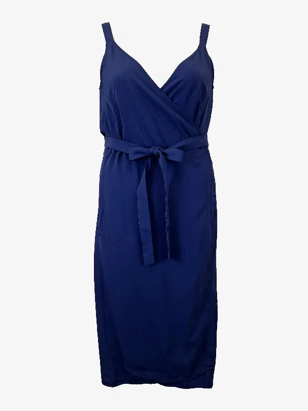 Everlane Elegant Wrap Style Cocktail Midi Dress Size 8