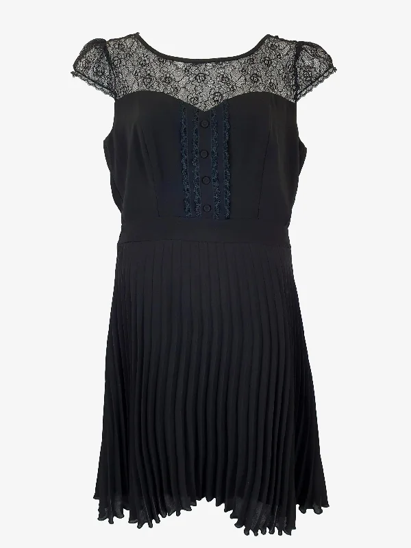 Review Lace Shoulder Midi Dress Size 14