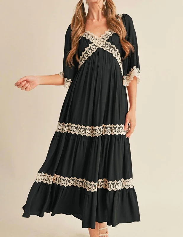 Eden Maxi Dress In Black