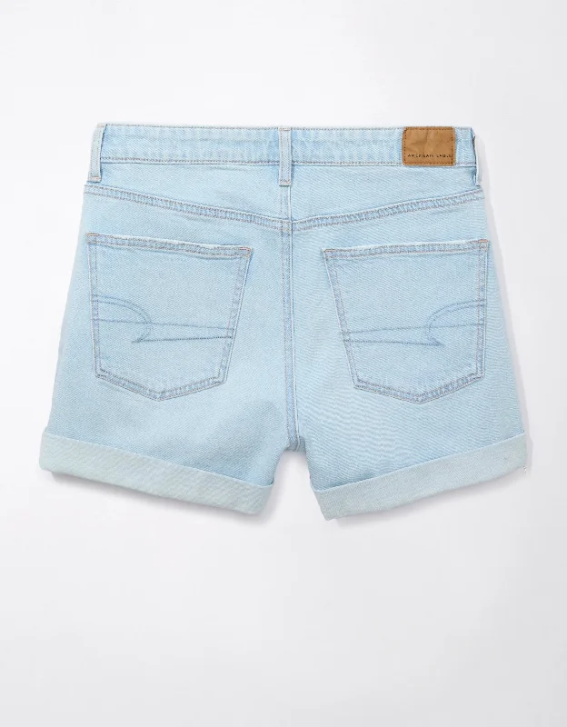 AE Strigid Denim Mom Short