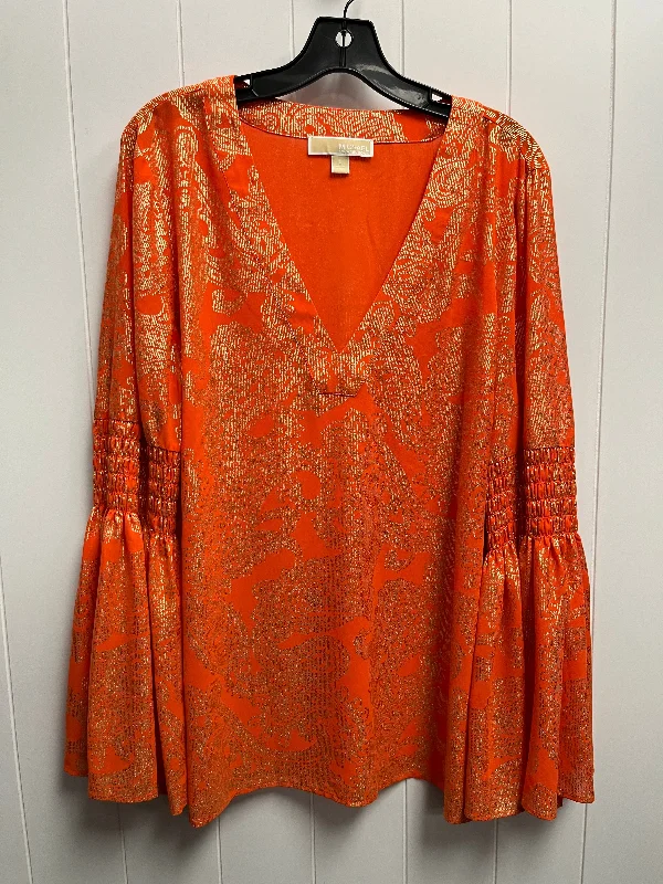 Blouse Long Sleeve By Michael Kors O  Size: L