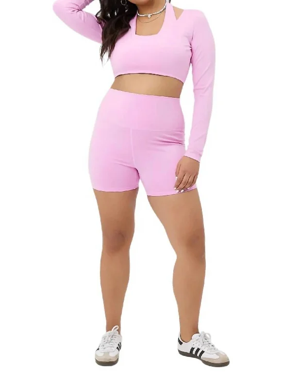 Speedy Bike Short In Baby Pink