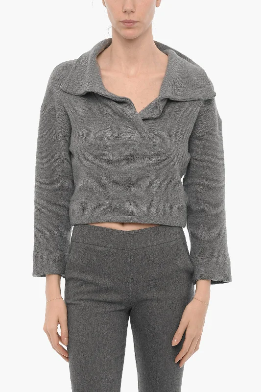 Beaufille Wool Blend BOTERO Sweater with Polo Neck