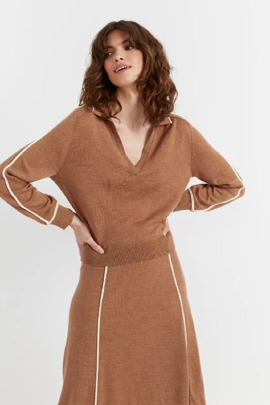 Camel Merino Jeanne Milano Sweater