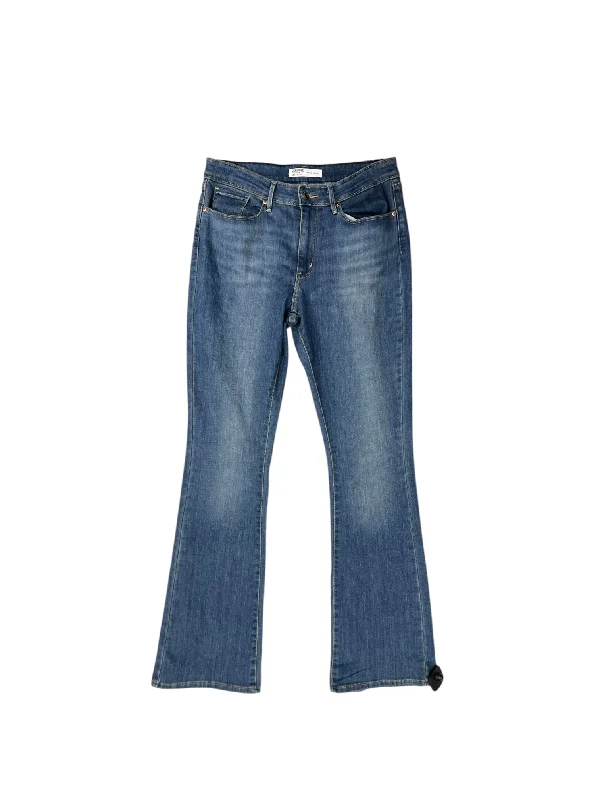 Jeans Boot Cut By Levis Signature In Blue Denim, Size: 10l