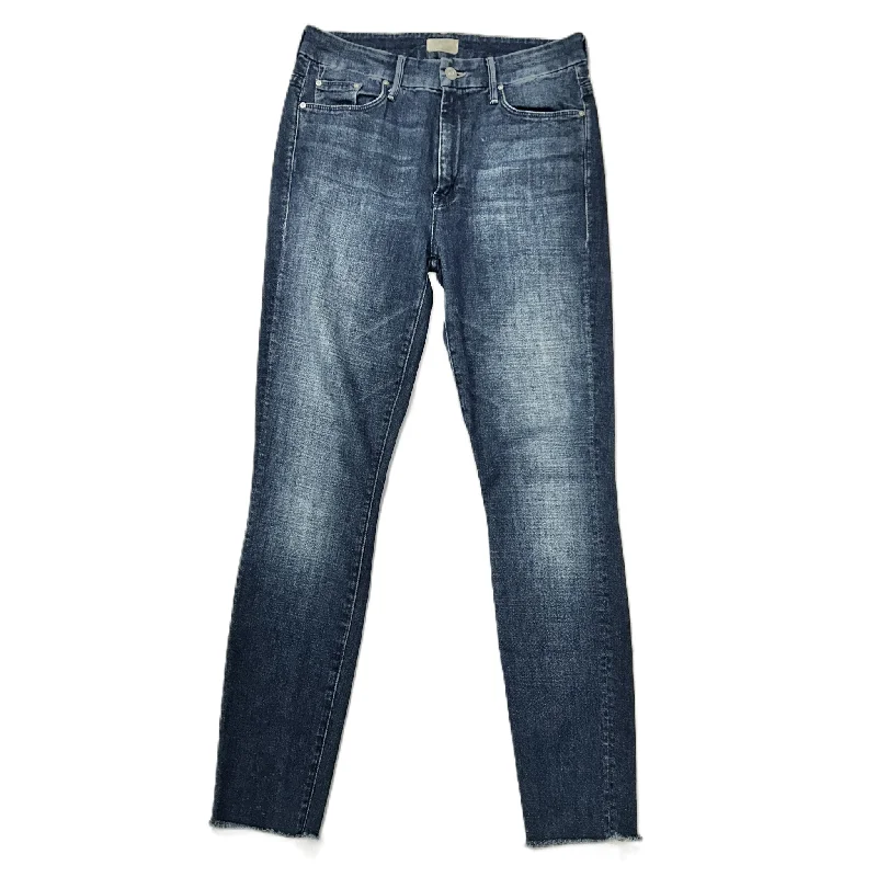 Jeans Skinny By Mother In Blue Denim, Size: 4