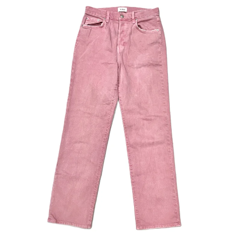 Jeans Straight By Pistola In Pink Denim, Size: 4